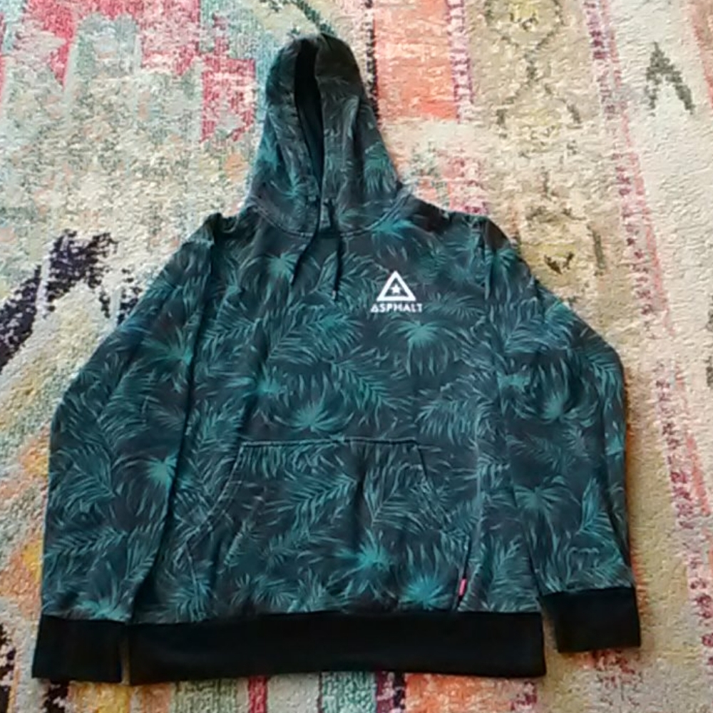 Asphalt hoodie GUC super warm palm frawn design LG